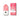 Pink and white R-BOXX vaping device and packaging for flavorful vape experience disposvape kit
